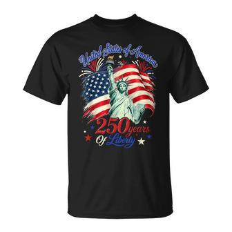 250 Years Statue Of Liberty 250Th Anniversary Kids T-Shirt - Thegiftio UK