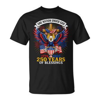 250Th Anniversary Usa 250 American 4Th Of July Patriotic God T-Shirt | Mazezy