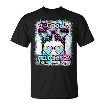 2Nd Grade Field Day 2026 Game Begin Messy Bun Teachers Kids T-Shirt - Thegiftio