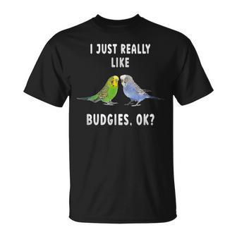 2つのセキセイインコ、面白いことわざ、楽しい、セキセイインコ Tシャツ - Kawaiitshirt