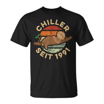 30歳の誕生日ギフト 面白いナマケモノチラーince 1991 Tシャツ - Kawaiitshirt