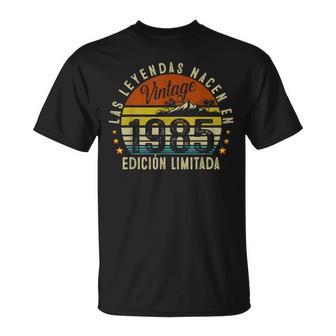 40 Años Cumpleaños Hombre Las Leyendas Nacen Enintage 1985 Camiseta unisex - Regaloses