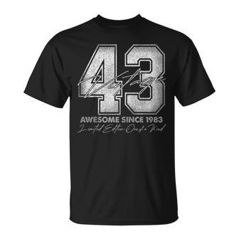 43 Year Old Vintage 1983 Limited Edition 43Rd Birthday T-Shirt - Thegiftio UK