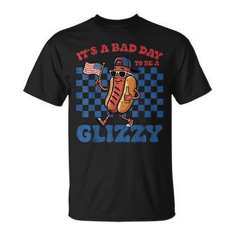 4Th Of July Bad Day To Be Glizzy Usa Hotdog Kids T-Shirt - Monsterry
