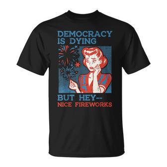 4Th Of July Democracy Nice Firework Protest Resist Men T-Shirt - Thegiftio UK