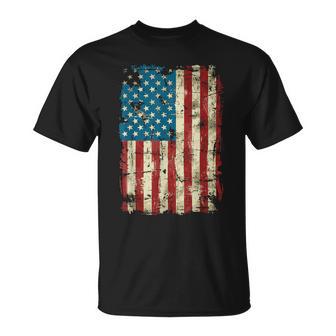 4Th Of July Distressed American Flag Vintage Kids T-Shirt - Thegiftio UK