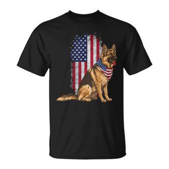 4Th Of July Dog German Shepherd Usa K9 Kids T-Shirt - Thegiftio UK