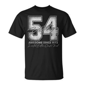 54 Year Old Vintage 1972 Limited Edition 54Th Birthday T-Shirt - Thegiftio UK