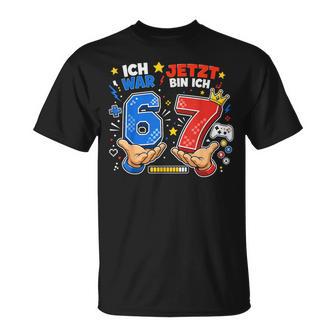 6 7 Ich War 6 Jetzt Bin Ich 7 67 Meme 7 Geburtstag T-Shirt - Geschenkecke