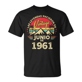65 Años Cumpleañosintage Nacido En Junio 1961 Camiseta unisex - Regaloses