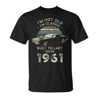 65° Compleanno Nato Nel 1961 Auto D'epoca Maglietta - Novitaregali