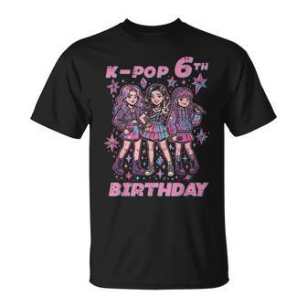 6Th Birthday K-Pop Girls 6 Year Old Kpop Girls Kids Youth T-Shirt - Thegiftio UK