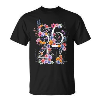 86 47 Floral Boho Style T-Shirt - Thegiftio UK