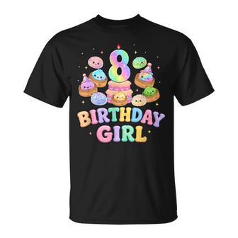 8Th Birthday Girl Dumpling Cute Kawaii Dumpling Party T-Shirt - Thegiftio UK