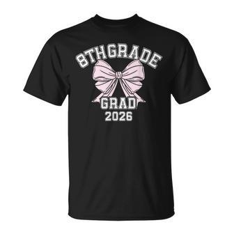 8Th Grade Bow 2026 Middle School Graduation T-Shirt - Thegiftio UK