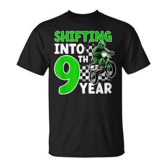 9Th Dirt Bike Birthday Party 9 Year Old Dirt Biker T-Shirt - Thegiftio UK