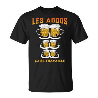 Abdos Biere Drole Biere Abdo Humour Abdominaux T-Shirt - Cadeauxyz