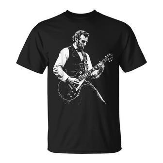 Abe Lincoln Playing Guitar Retro Vintage Abraham Lincoln T-Shirt | Seseable CA