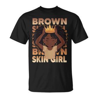 African Girls Brown Skin Girl Black Melanin Junenth Girls T-Shirt - Thegiftio UK