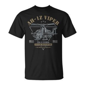 Ah-1Z ヴァイパー Ah-1Ziper Zulu Cobra 攻撃ヘリコプター Tシャツ - Kawaiitshirt