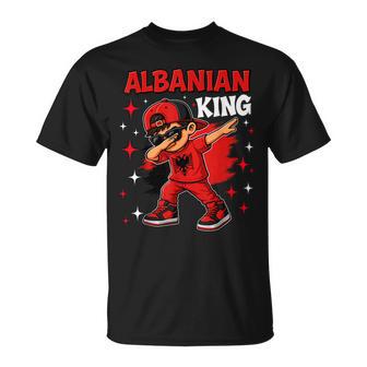 Albanian Dab Kid Cartoon Eagle Flag Pride For Boys Kids T-Shirt - Monsterry UK