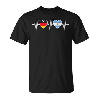 Alemania Y Argentina Banderas De Alemania Y Argentina Camiseta unisex - Regaloses