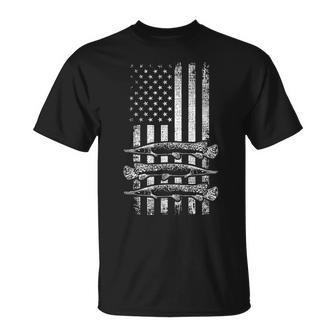 Alligator Gar Usa レトロ ヴィンテージ アメリカン ガーフィッシュ ガーパイク Tシャツ - Kawaiitshirt