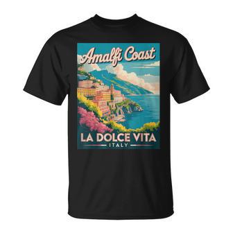 Amalfi Coast La Dolce Vita Italy Scenic Beauty T-Shirt - Thegiftio UK