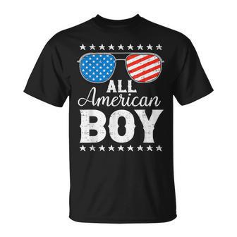 All American Boy 4Th Of July Patriotic Usa Family Matching T-Shirt - Thegiftio UK