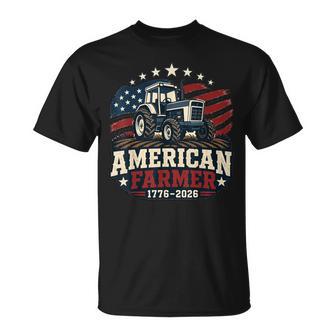 American Farmer 250 4Th Of July Tractor 1776 2026 T-Shirt - Thegiftio UK