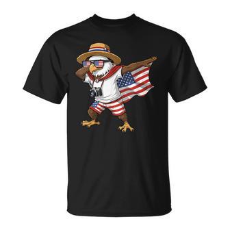 American Flag Bald Eagle Usa Flag Patriotic 4Th Of July T-Shirt - Thegiftio UK