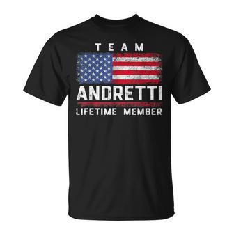 Andretti Family Name Team Andretti Lifetime Member T-Shirt - Thegiftio UK