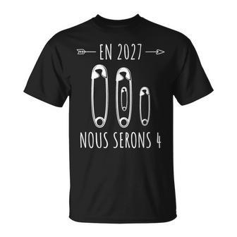 Annonce Deuxième Grossesse Maman Bébé En 2027 Nouserons 4 T-Shirt - Cadeauxyz