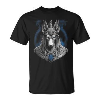 Anubis Dios Egipcio Antiguo Egipto In Mangas Camiseta unisex - Regaloses