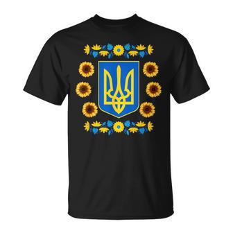 Apoya A Ucrania Tridente Ucraniano Tryzub Ucrania Patriótica Camiseta unisex - Regaloses