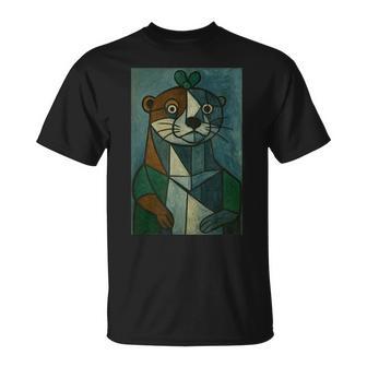 Art Picasso Loutre T-Shirt - Cadeauxyz