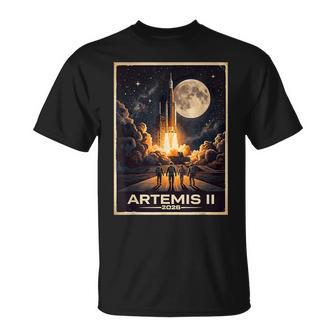 Artemis 2 Launch Back To The Moon Astronaut Mission 2026 T-Shirt - Monsterry
