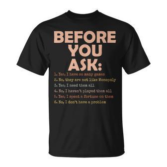 Before You Ask Board Game Quote Women T-Shirt - Monsterry