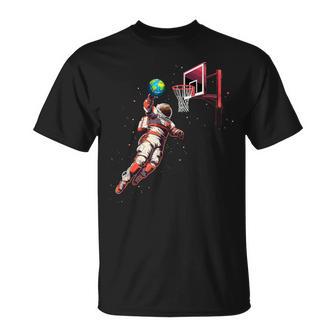 Astronauta Baloncesto Espacio Exterior Regalos Hombres Niños Es Espacio Camiseta unisex - Regaloses