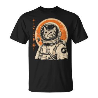 Astronaute Chat Garçons Adolescents Hommes Filles Galaxie Astronaute Chat T-Shirt - Cadeauxyz