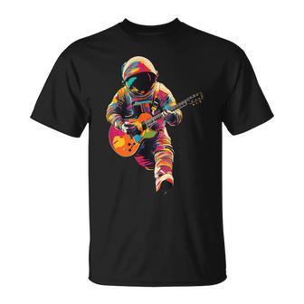 Astronaute Jouant De La Guitare Guitariste Astronaute Drôle T-Shirt - Cadeauxyz