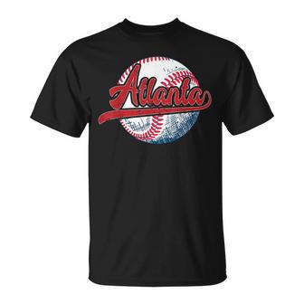 Atlanta Throwback Graphic Atlanta Skyline T-Shirt - Thegiftio UK