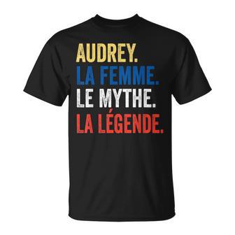 Audrey La Le Mythe La Légende Regalo Para Audrey Camiseta unisex - Regaloses