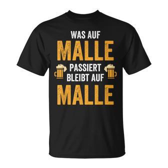 Was Auf Malle Passiert Bleibt Auf Malle T-Shirt - Seseable