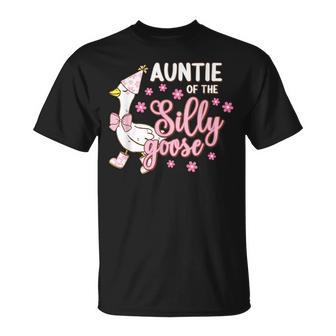 Auntie Of The Silly Goose 1St First Birthday Family Matching T-Shirt - Thegiftio UK