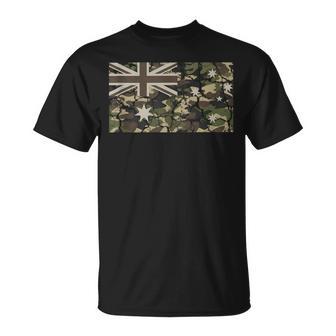 Aussie Dad Australian Camo Flag Camouflage Australia Day T-Shirt - Thegiftio UK