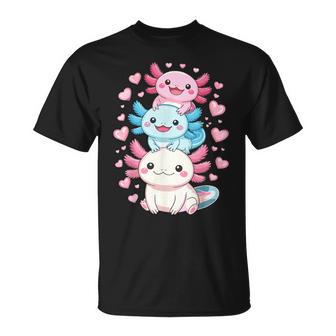 Axolotls Kawaii Anime Cute Axolotl T-Shirt - Thegiftio UK