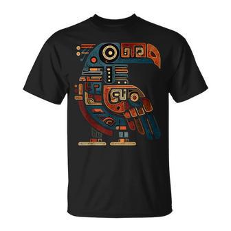 Aztec Bird Inca Toltec Maya Mexican Mayan Indigenous Azteca T-Shirt - Thegiftio UK