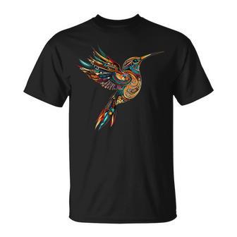 Aztec Humming Bird Mayan Quetzalcoatl Mayan Toltec Inca T-Shirt - Thegiftio UK