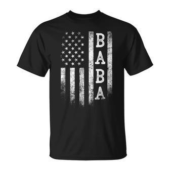 Baba American Flag Baba Patriotic Father's Day For Men T-Shirt - Thegiftio